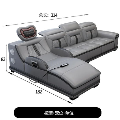 Luxury Wood Nordic Living Room Sofas Cozy Relaxing Recliner Armchair Sofas Floor Daybed Massage Woonkamer Banken Home Furniture