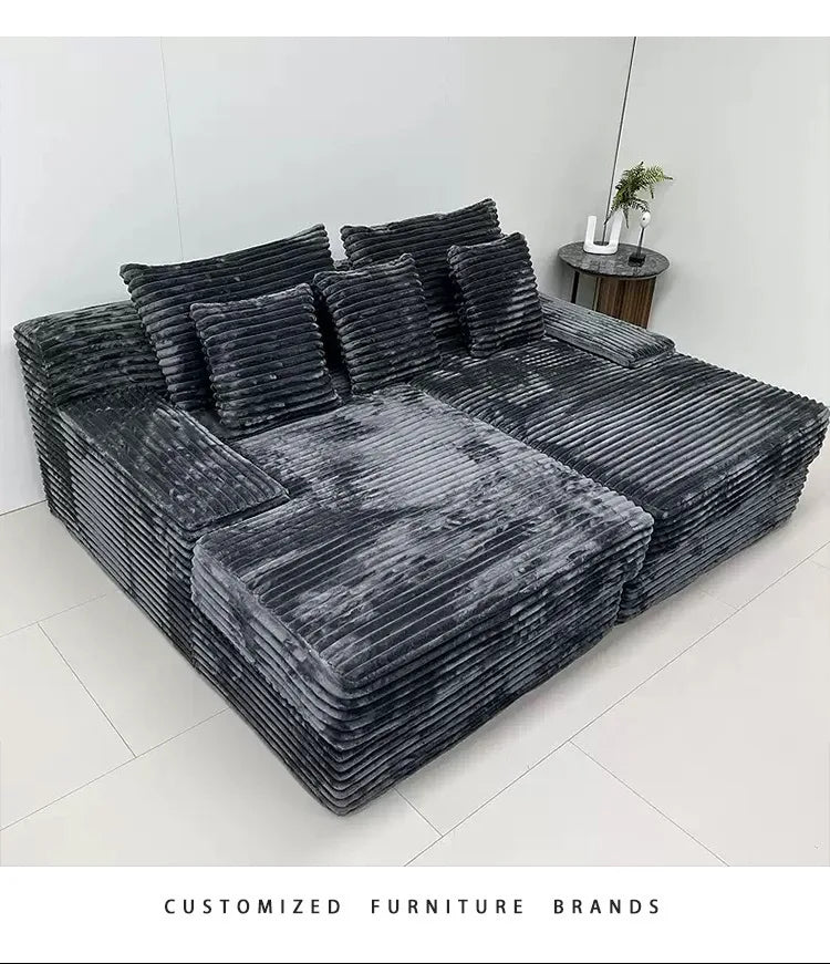 Living Room Nordic Compressed Sofa Minimalist Recliner Apartment Cinema Compressed Sofa Design Elegant Bank Home Furnitures