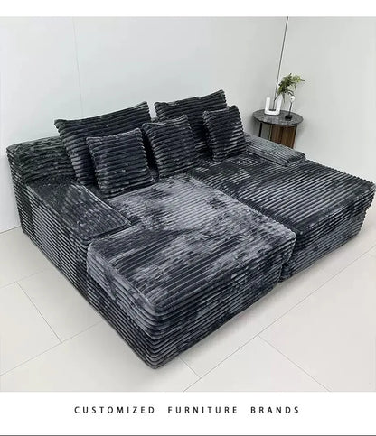 Living Room Nordic Compressed Sofa Minimalist Recliner Apartment Cinema Compressed Sofa Design Elegant Bank Home Furnitures