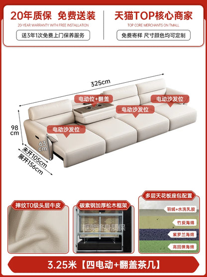 Minimalist Modern Sofa Electric Adults Cushion Comfortable Double Sofa Floor Apartment Divani Da Soggiorno Home Accessories