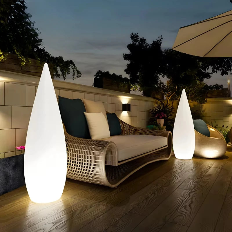 Modern RGB Light Emitting Diode Water Droplet Light Multicolor Outdoor Waterproof Luminous Pool Floor Light