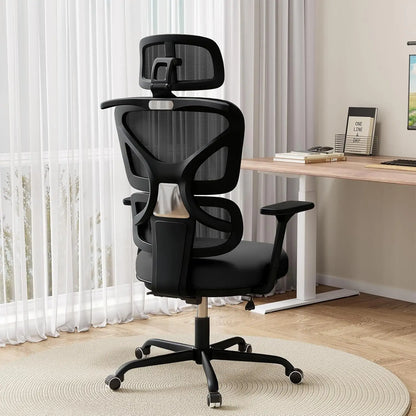 Ergonomic Office Chair Mesh Desk Chair with Lumbar Support and Headrest, High Back Computer Chair with Armrest and, Customized