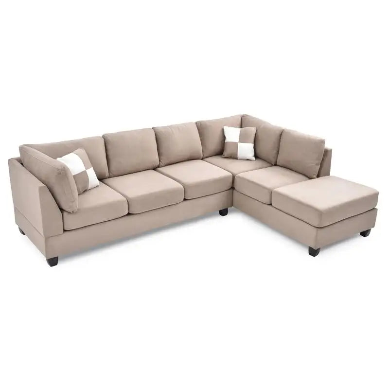 Mocha Sectional Sofa (3 Boxes) - Stylish and Comfortable Living Room Furniture