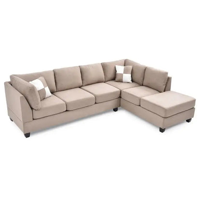 Mocha Sectional Sofa (3 Boxes) - Stylish and Comfortable Living Room Furniture