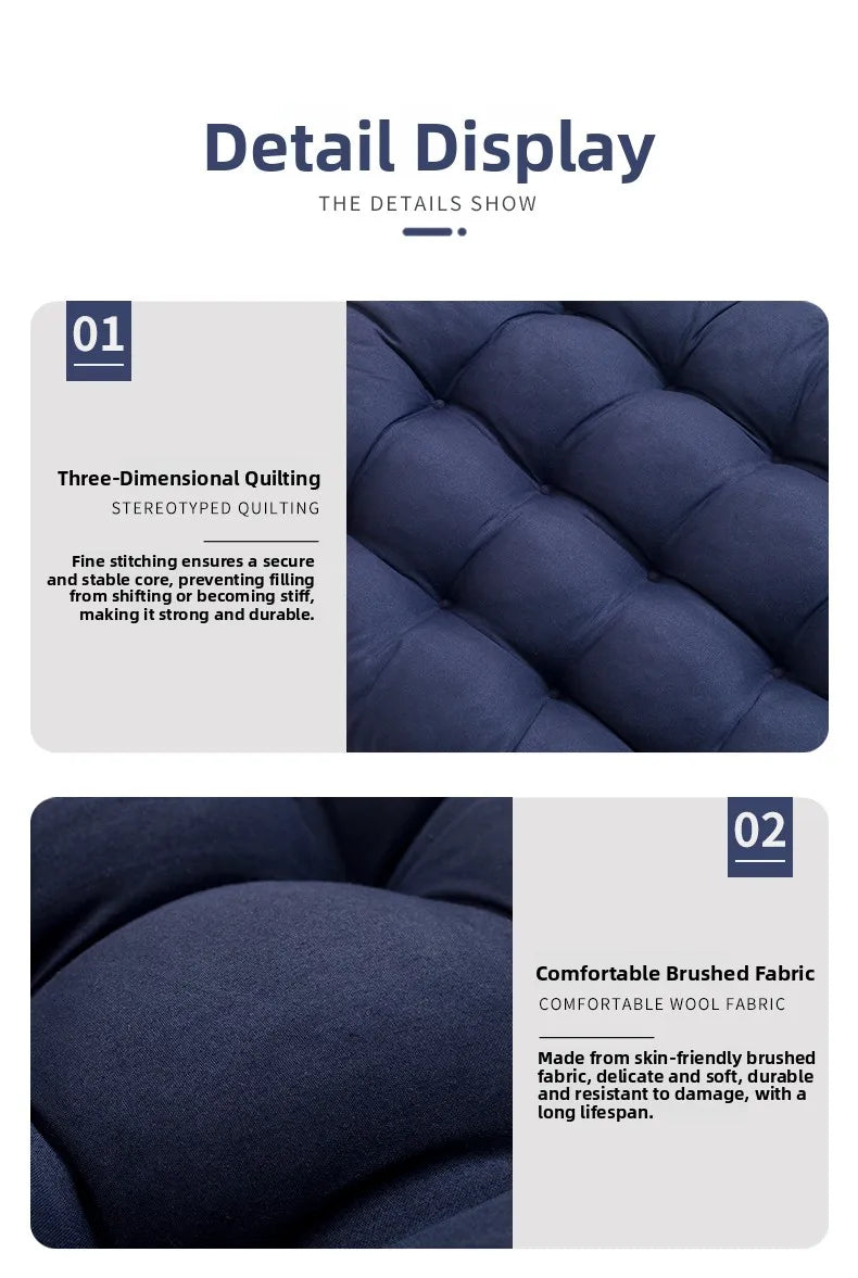 Thickened Office Chair Pad Modern Simple Style Four Seasons Universal Office Chair Cushion Sofa Backrest Pad for Rocking Chair