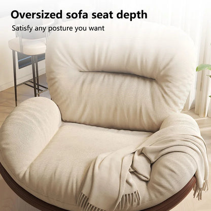 Luxury Living Room Lounge Chair Soft Reclining Home Relaxing Chair Adjustable Height Modern Bedroom Swivel Sofa Chairs Furniture