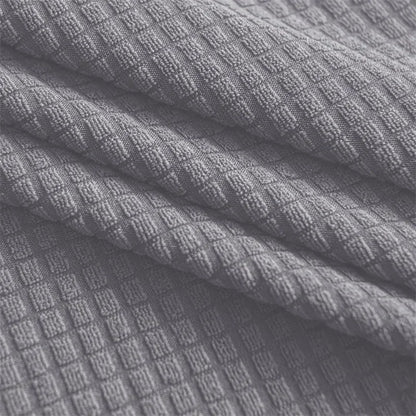 Pure Color Curved Chair Cover Polar Fleece Duckbill Chair Cover Chair Slipcover Elastic Seat Covers for Kitchen Hotel Office