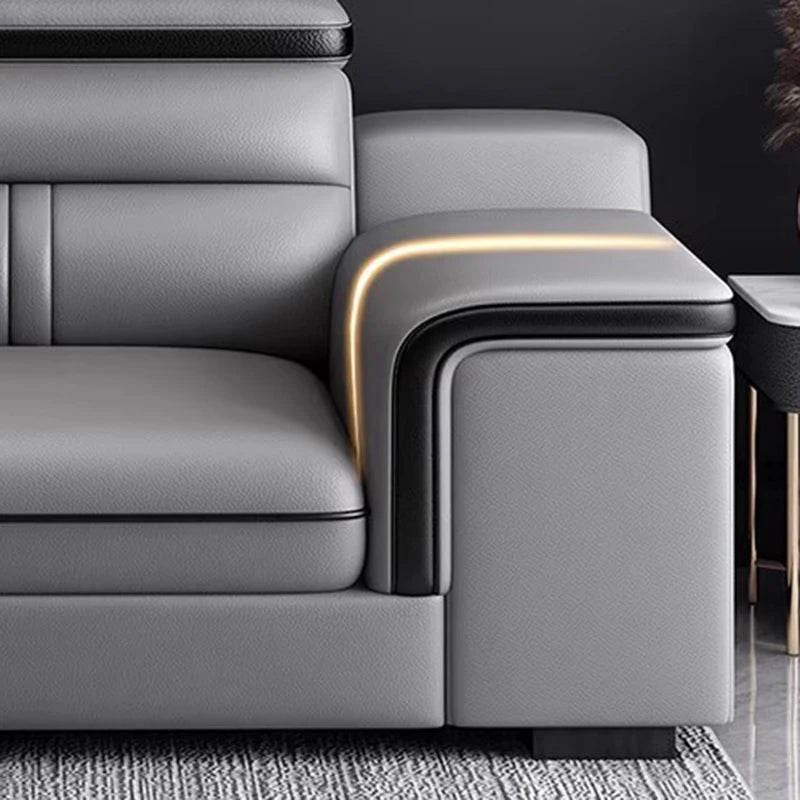 Genuine Leather Modern Sofas Luxury Classic Bedrooms Cinema Sofas Comfortable Straight Muebles Para El Hogar Home Accessories