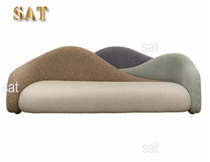 Modern Designer Furniture Luxury Sofas Velvet Fabric Curved Sofa For Home Salon Villa Hotel