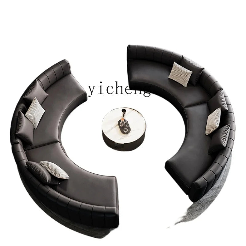 lobby curved sofa light luxury sales office negotiation beauty salon club reception lounge area sofa combination
