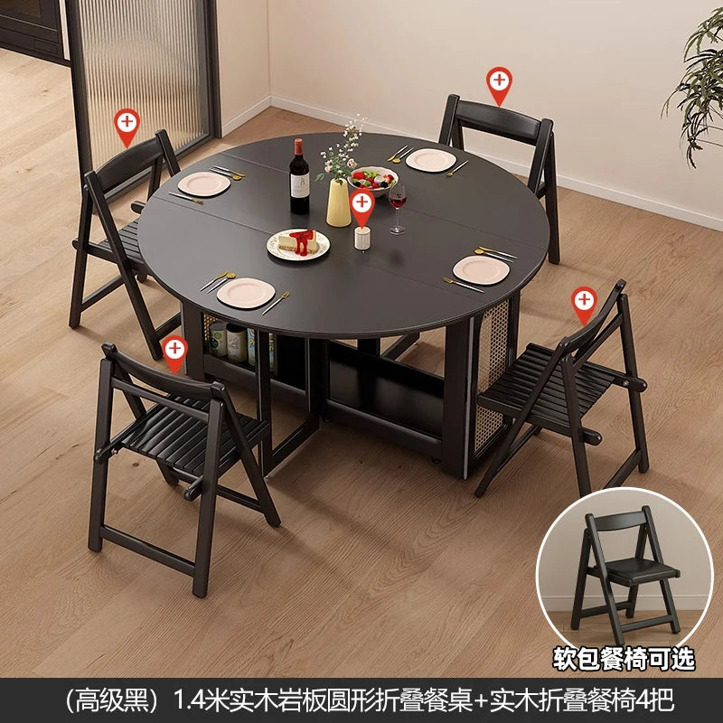 Waterproof Chair Dining Table Breakfast Modern Chair Side Dining Table Space Savers Round Set Sala Da Pranzo Home Furnitures