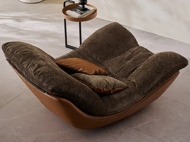 Italian minimalist living room couple double sofa recliner advanced reclining sleeping lazy sofa down