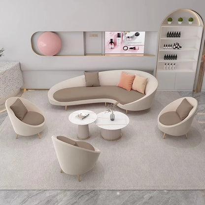 YXSF-04 Escritorio mobilier de bureau Commercial moderne réception canapé bureau canapé en cuir bureau canapé ensemble meubles