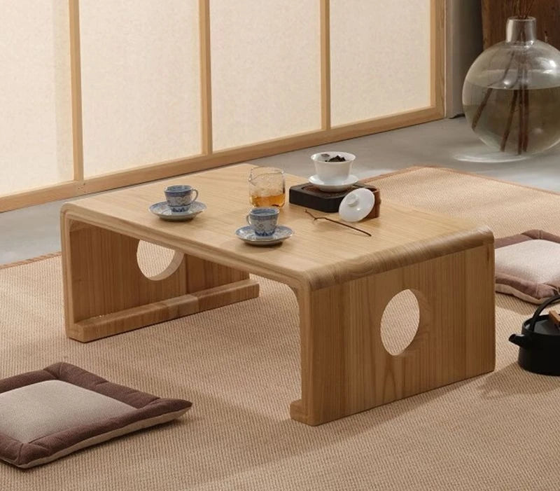 Homestay Leisure Coffee Tables Windowsill Living Room Multi-functional Low Coffee Tables Tea Wooden Furniture ChaJi MH40CJ