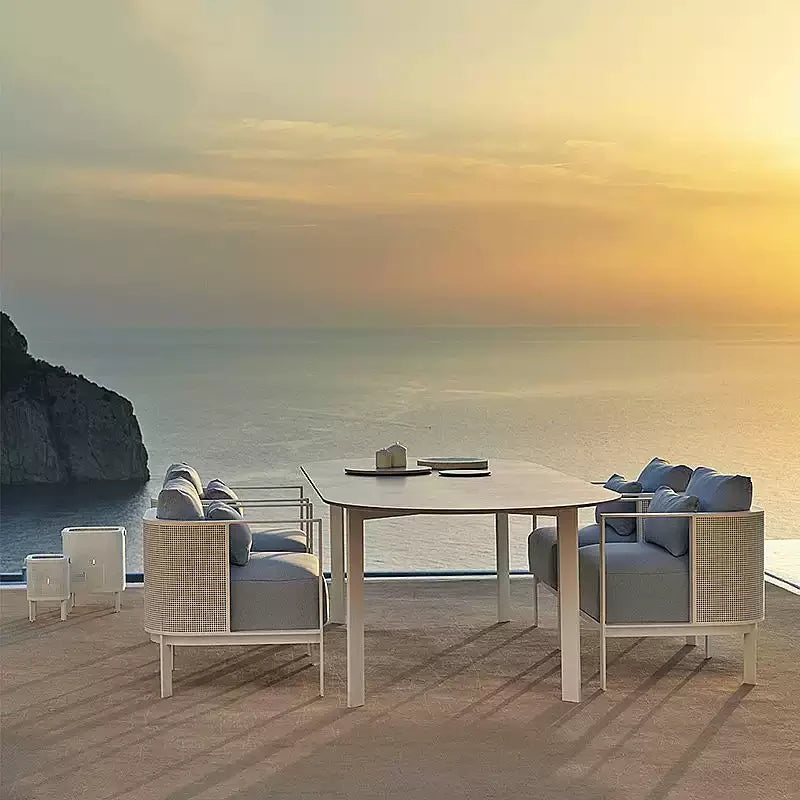 Outdoor furniture courtyard open-air garden outdoor waterproof and sun-proof balcony villa hotel simple leisure sofa combination