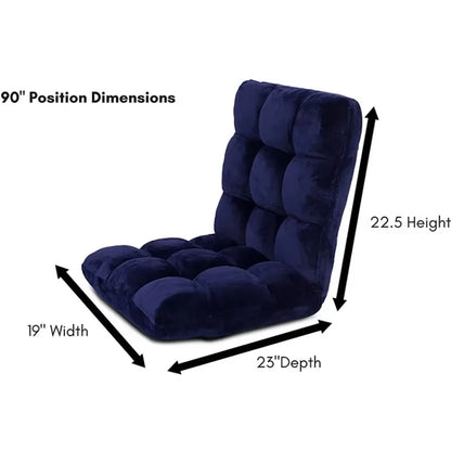 Modern design folding game sofa adjustable backrest thickened lazy recliner living room floor chair