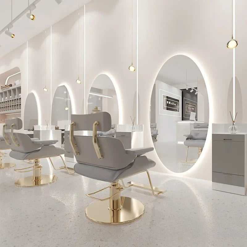 Beauty Barber Shop Mirror Frameless Barber Shop Internet celebrity hair salon