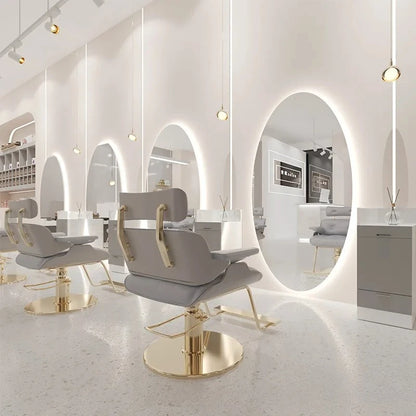Beauty Barber Shop Mirror Frameless Barber Shop Internet celebrity hair salon