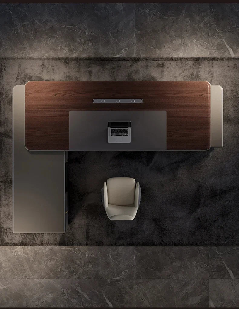 Filing Cabinet Luxury Large Computer Tables Modern Minimalist Executive Manager President Table Office Combination Furniture