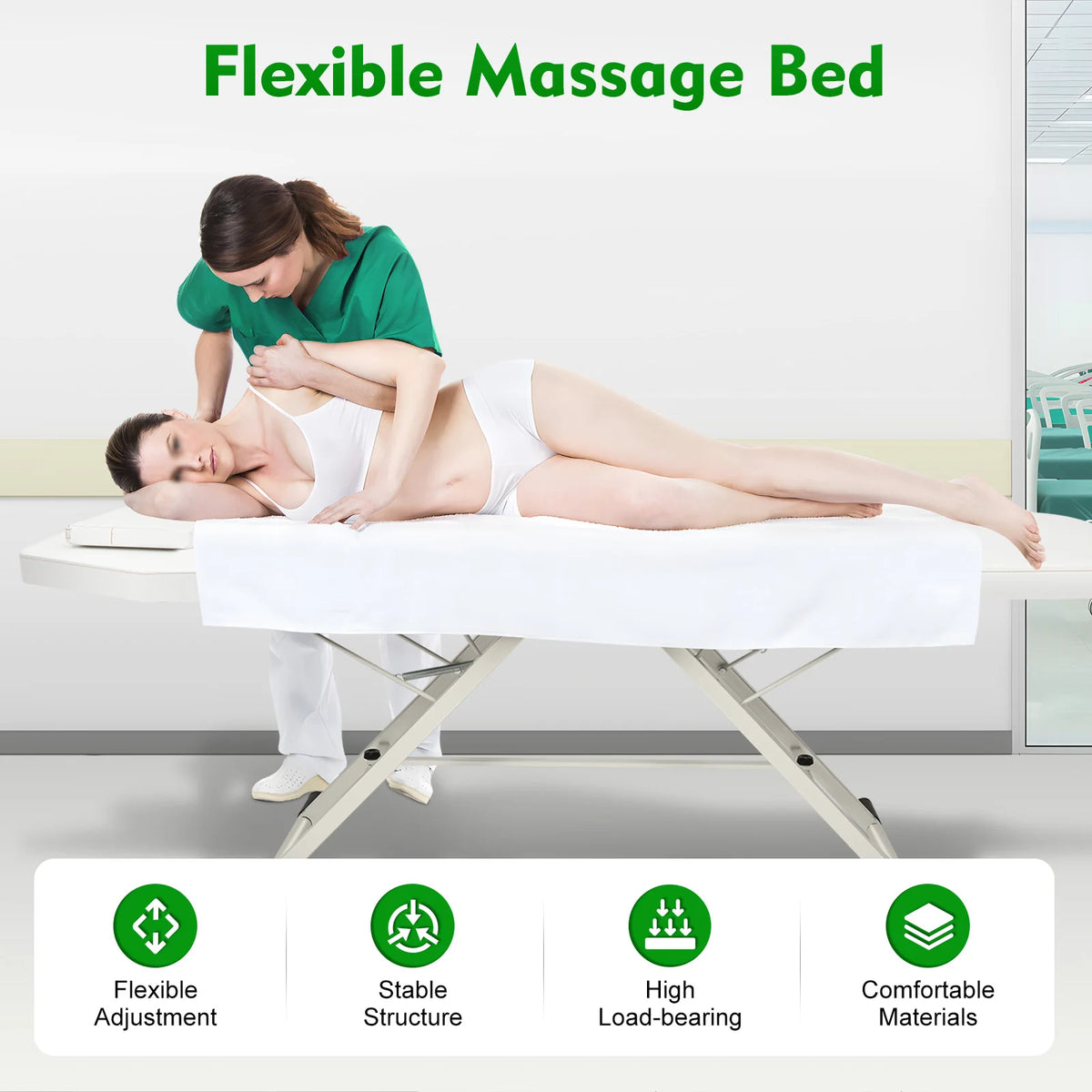 Portable Massage Bed Tattoo Chair 71in Adjustable Facial Table, Portable Massage Bed Tattoo Chair for Spa Beauty Esthetician