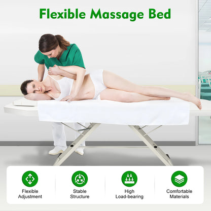 Portable Massage Bed Tattoo Chair 71in Adjustable Facial Table, Portable Massage Bed Tattoo Chair for Spa Beauty Esthetician