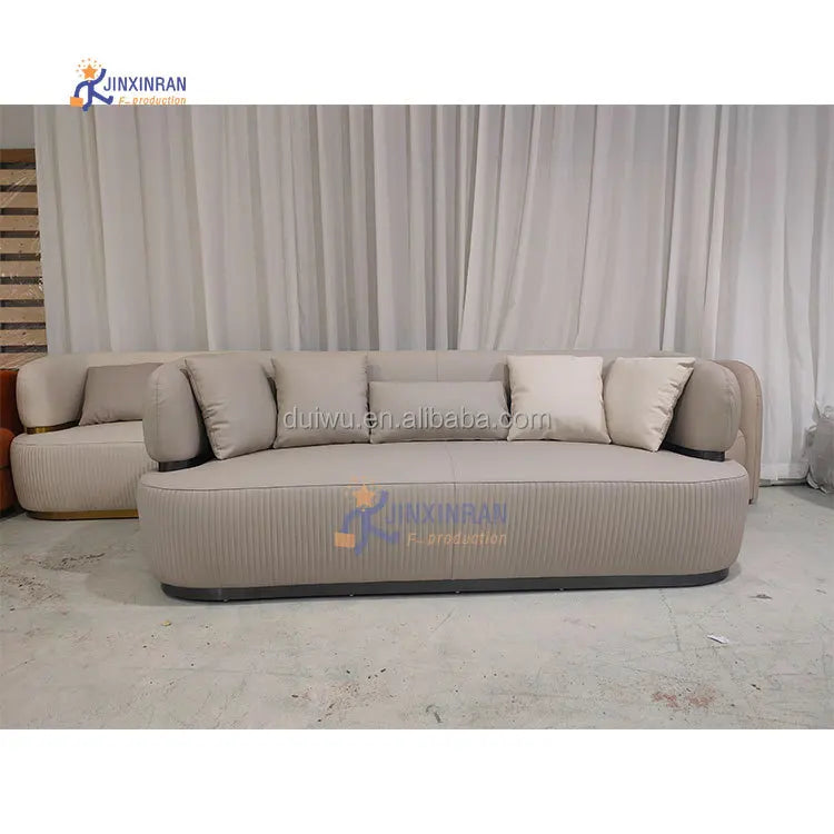 Style Modern Luxury Leather Sofa Set Furniture Genuine Leather Sofa Set for Living Room