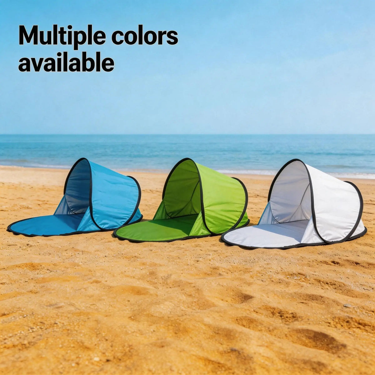 Outdoor portable automatic pop-up beach tent, sunshade, UV protection, camping tent, fishing and picnic tent, practical tent.