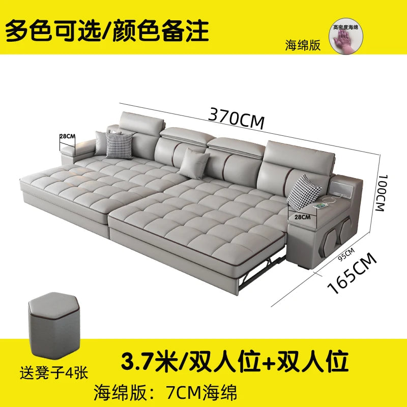 Multifunctional Nordic Recliner Sofas Bed Floor Foldable Modern Sofas Living Room Luxury Divani Da Soggiorno Home Furniture