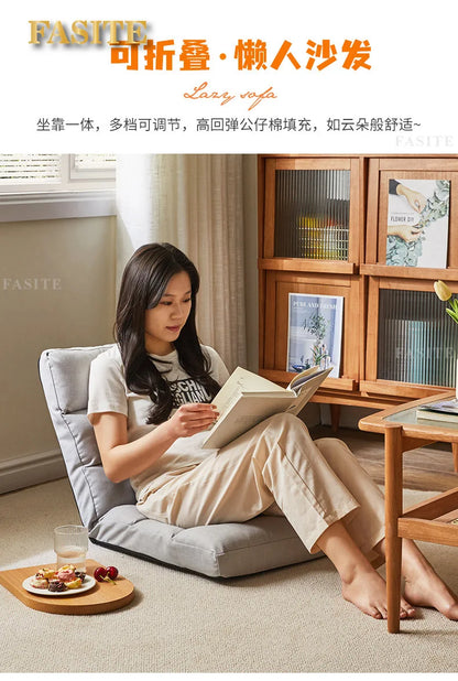 Lazy sofa tatami bay window lazy chair folding fabric can sit single chair balcony bedroom back lying