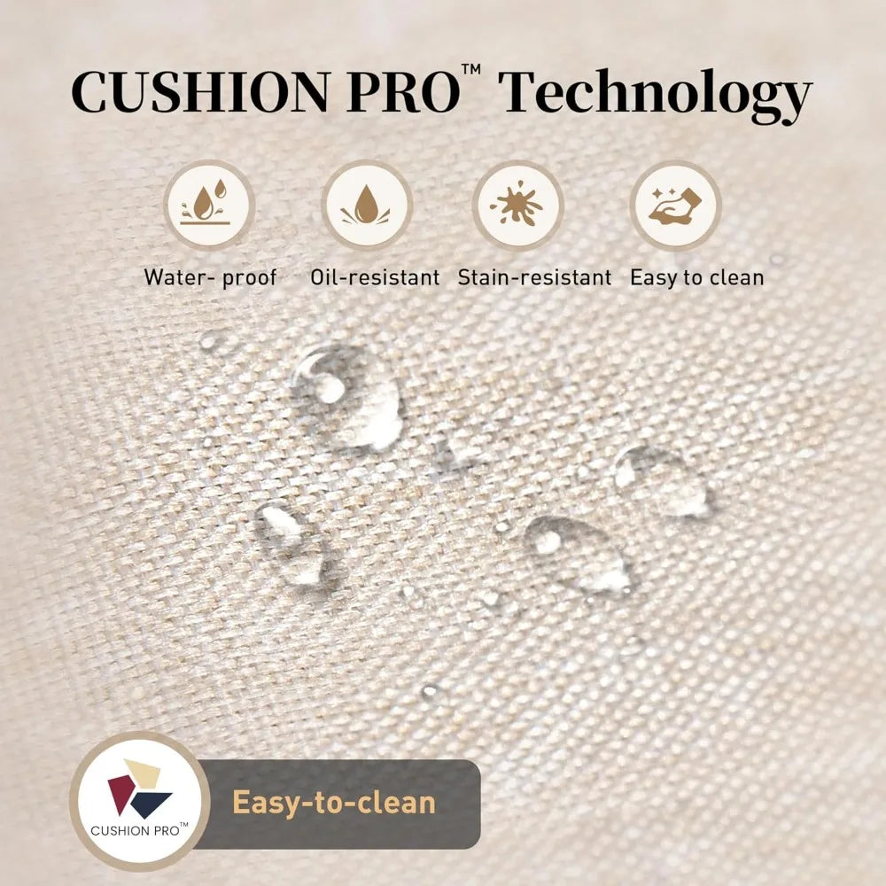 Patio Furniture Set Outdoor Furniture Brown Wicker Rattan Patio Conversation Sets with Cushion Outside Sofa Set,7 Pieces 9 Seats