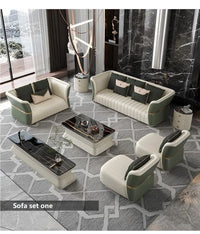 Light luxury leather sofa set living room modern split sofa lounge custom sofa set home living room sofa set furniture