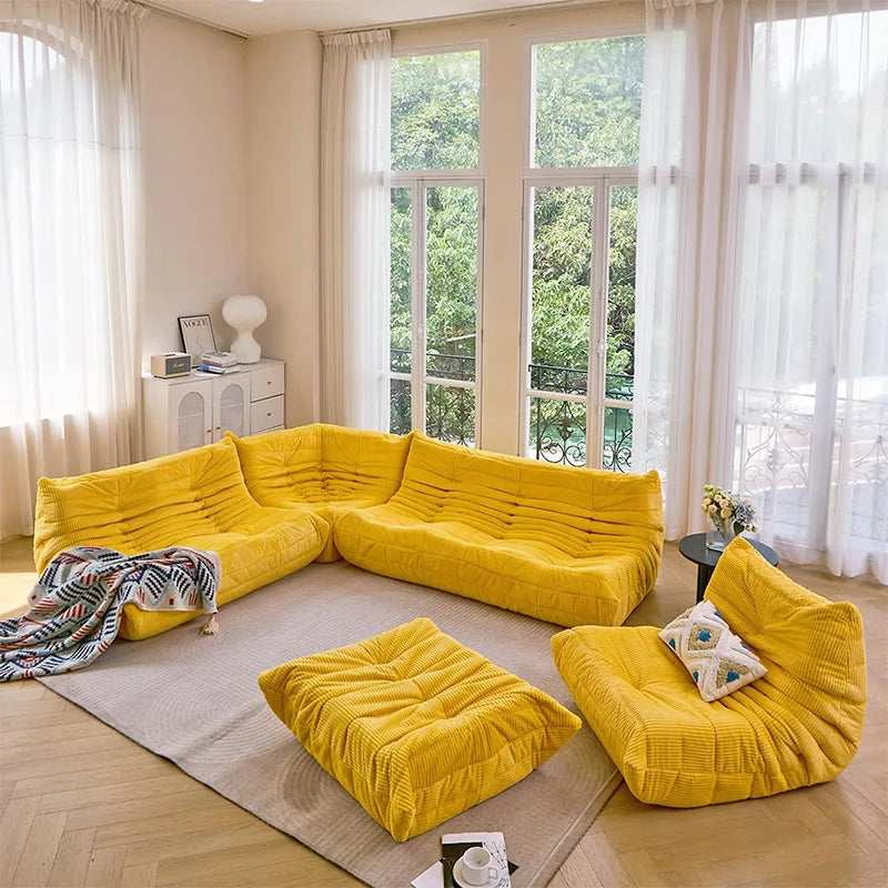 Custom caterpillar lazy sofa reclining sleeping bedroom balcony tatami Internet celebrity single sofa sofa