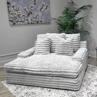 2025 New Design Corduroy Fabric Single Loveseat Deep Seat Sofa Living Room Sofa Set Furniture