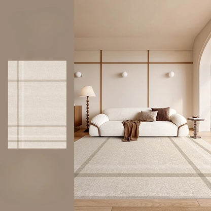 Cream Style Rugs for Bedroom Fluffy Soft Soft Rug Large Area Living Room Decoration Washable Carpet Thick Plush Lounge Floor Mat