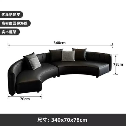 lobby curved sofa light luxury sales office negotiation beauty salon club reception lounge area sofa combination