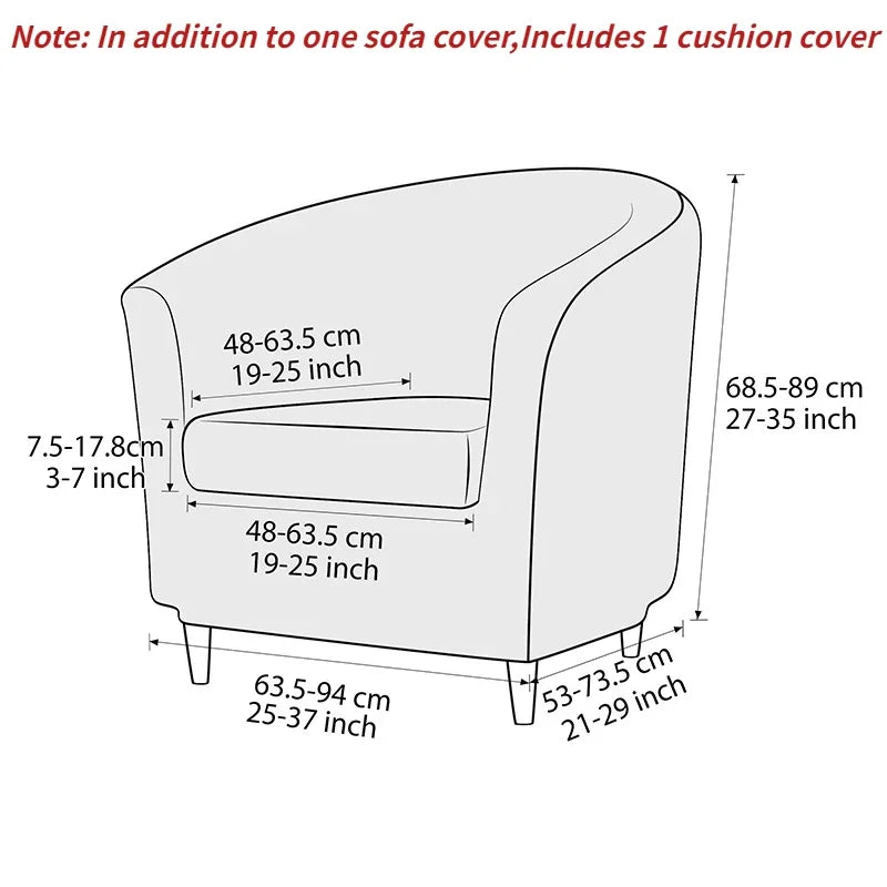 Velvet Sofa Cover Single Sofa Cover for Living Room Elastic Solid Color Armchair Slipcover for Bar Home Counter with Seat Covers