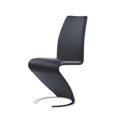 Set of 2 Black Dining Chairs - Marcus Horseshoe Style, Stylish and Modern Design for Your Home or Office Dining Room