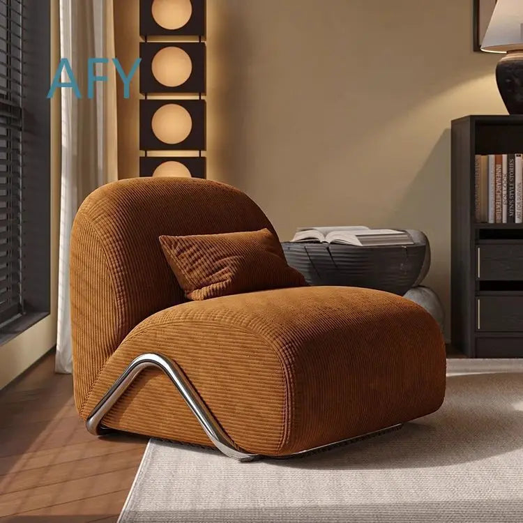 Medieval Wabi Sabi Wind Single Sofa for Living Room Home Hotel Homestay Reception Creative Designer Leisure Chair with