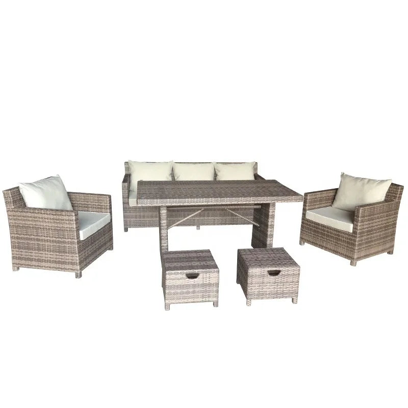 Hot Sales Modern Rattan Wicker Sectional Outdoor Garden Sofa Set Patio Garden Furniture