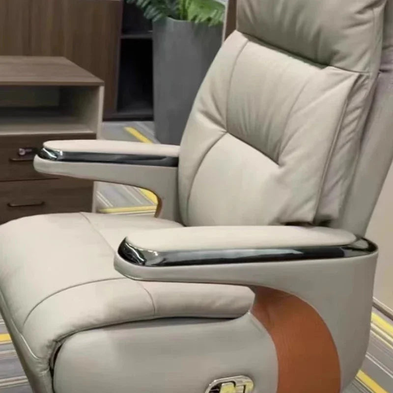 Bedroom Leather Office Chair Rolling Vanity Study Swivel Luxury Chair Accent Recliner Sillas De Escritorio Salon Furniture