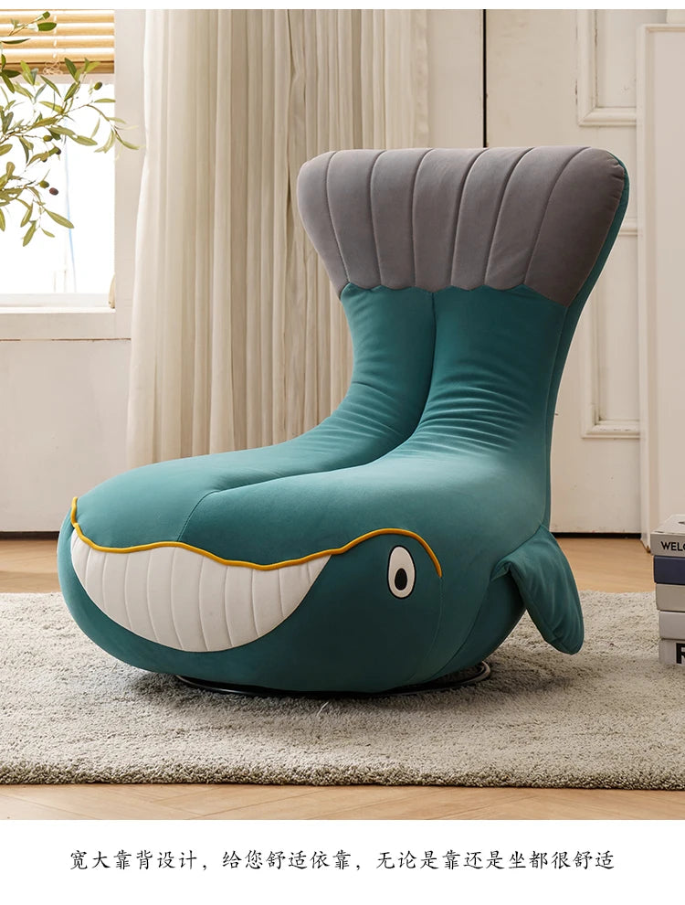 ss7304 Shark Swivel Chair Animal Leisure Small Apartment Simple Home Whale Sofa