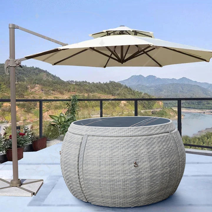 Rattan Couch Lounge Setting  Outdoor Corner Sofa  Padio Furniture  Wicker Patio Garden