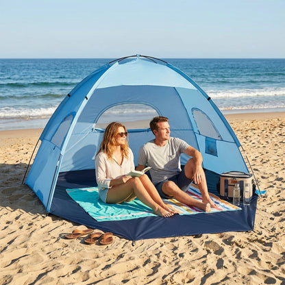 Compact Portable Beach Canopy Tent Pop-Up Shelter for Poolside Spring Camping Music Festivals - Lightweight Outdoor Protection