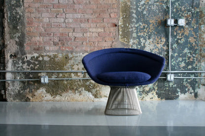 Creative leisure sofa, navy blue lazy minimalist sofa chair