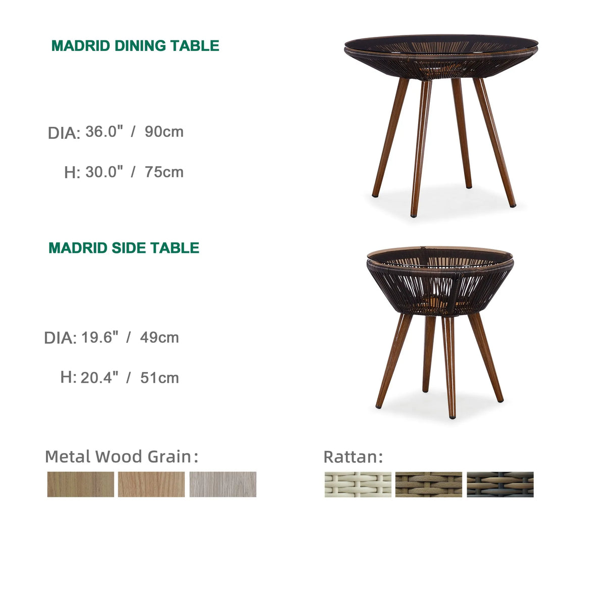 Express Garden Modern Aluminum Alloy Waterproof Outdoor Furniture Chair and Table Set for Dining Hotel & Villa Use