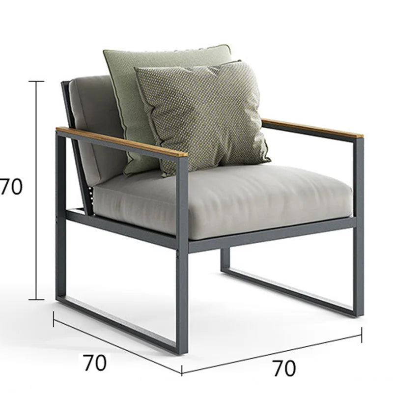 Italian Style Designer Simplicity Garden Sofas Originality Art Courtyard Villa Garden Sofas Luxury Outdoor Furniture Divano FYOS