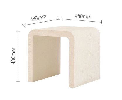 Modern Concrete Fiber Cement Tea Table  Outdoor side Table Furniture rectangle Concrete Coffee tables bench