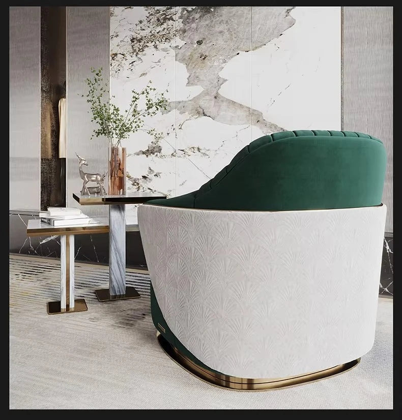 # Italian Style Light Luxury Fabric Lounge Chair Modern Furniture