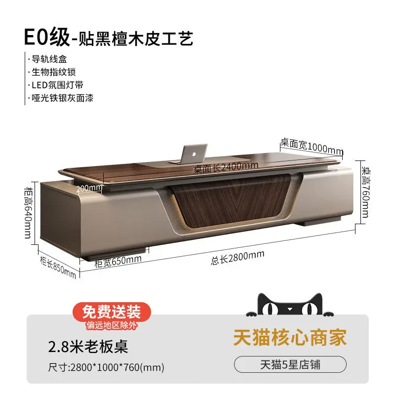 Multi-functional design Boss CEO Desk High end modern luxury Computer desk office table escritorios de computadora furniture