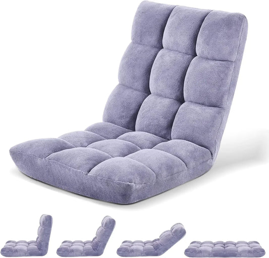 Chair with Back Support, Adjustable Backrest,  Style for Reclining, Gaming